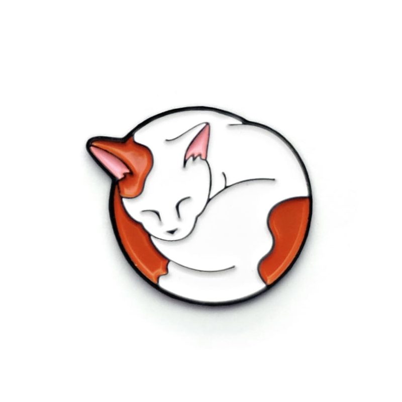 Значок-пин металлический Waf-waf Котя спит - фото