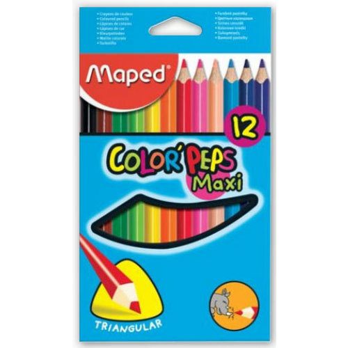 Карандаши цветные Color Peps Maxi, 12 цветов - фото