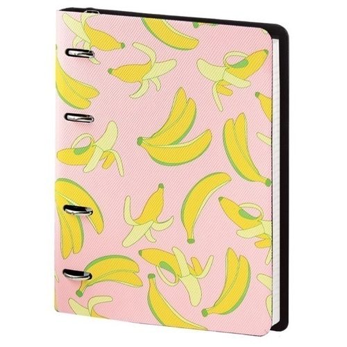 Тетрадь Infolio Study Banana, 120 листов, в клетку, 175 х 212 мм, розовая - фото