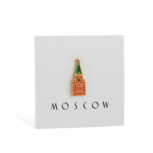 Значок Спасская башня - фото