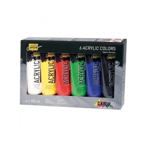 Набор акриловых красок Art Acryl Basic, 6 цветов - фото
