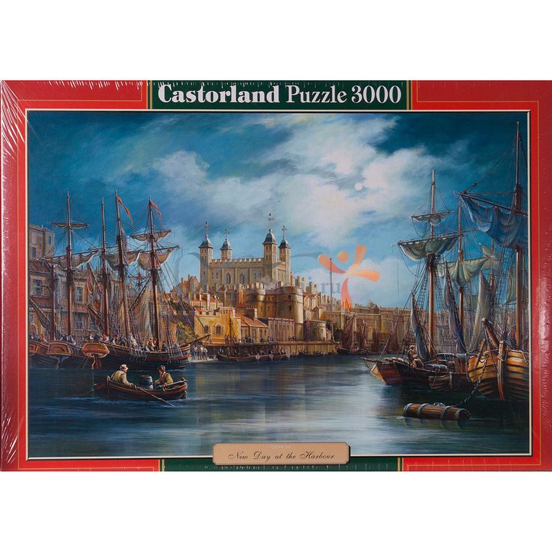 Пазл картина 3000 деталей Castorland: Новый день в Харборе (С-300167) (New Day at the Harbour) - фото