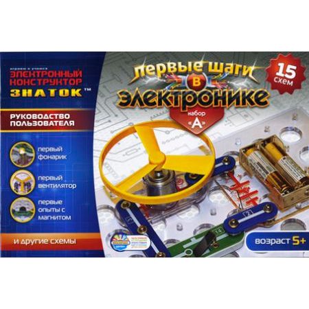 Электронный конструктор Знаток Первые шаги в электронике тип А (15 схем) 15А-Znat - фото