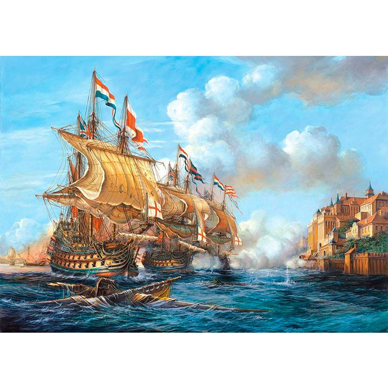 Пазл Castorland 2000 деталей: Битва в Порто Белло (C-200245) (Copy of „Battle of Porto Bello”, 1739) - фото