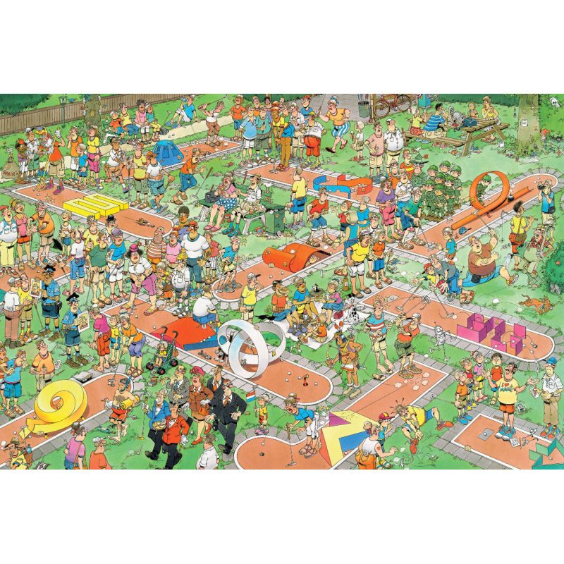 Пазл 3000 Jumbo Ян ван Хаастерен Веселый гольф (Jan van Haasteren, Crazy Golf) - 17220 - фото