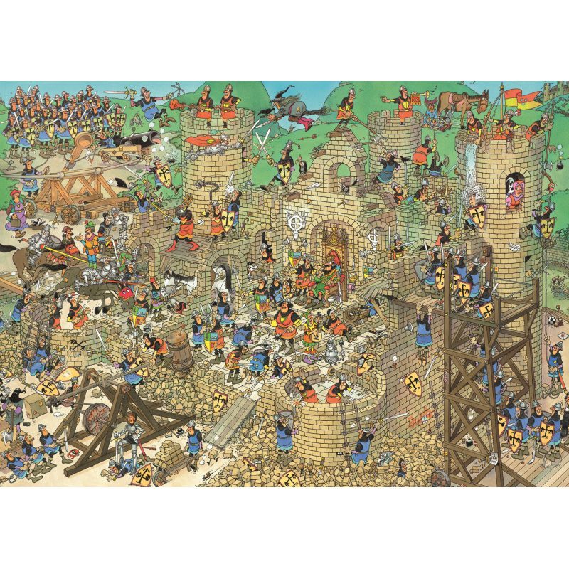 Пазл 5000 Jumbo Ян ван Хаастерен Осада в замке (Jan van Haasteren, Castle Conflict) - 17223 - фото