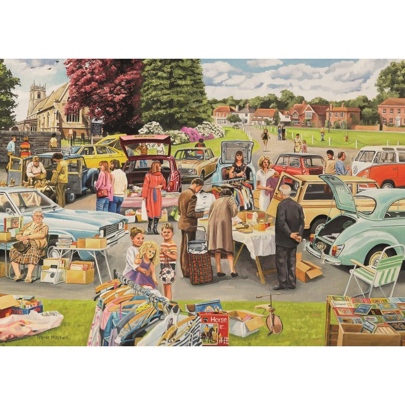 Пазл 500 Jumbo Falcon Выездная барахолка (Car Boot Sale by Trevor Mitchell - 500 pcs) - 11004 - фото