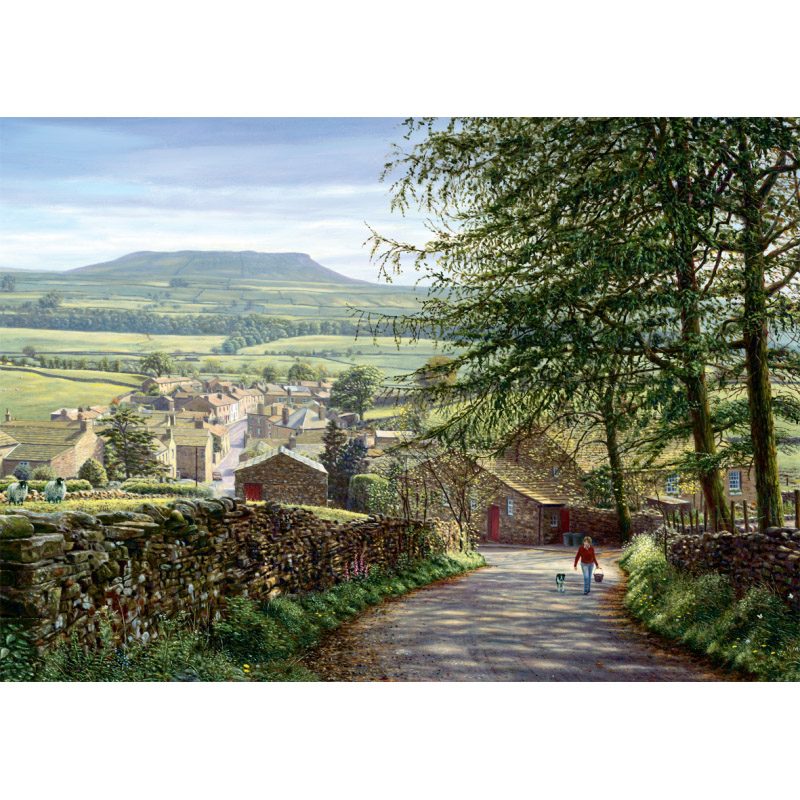 Пазл 1000 Jumbo Falcon Аскригг, Уэнслейдейл (худ. Кит Меллинг) (Around Britain: Askrigg, Wensleydale by Keith Melling) - 11032 - фото