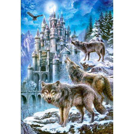 Пазл Castorland 1500 деталей: Волки и замок (C-151141) (Wolves and Castle) - фото