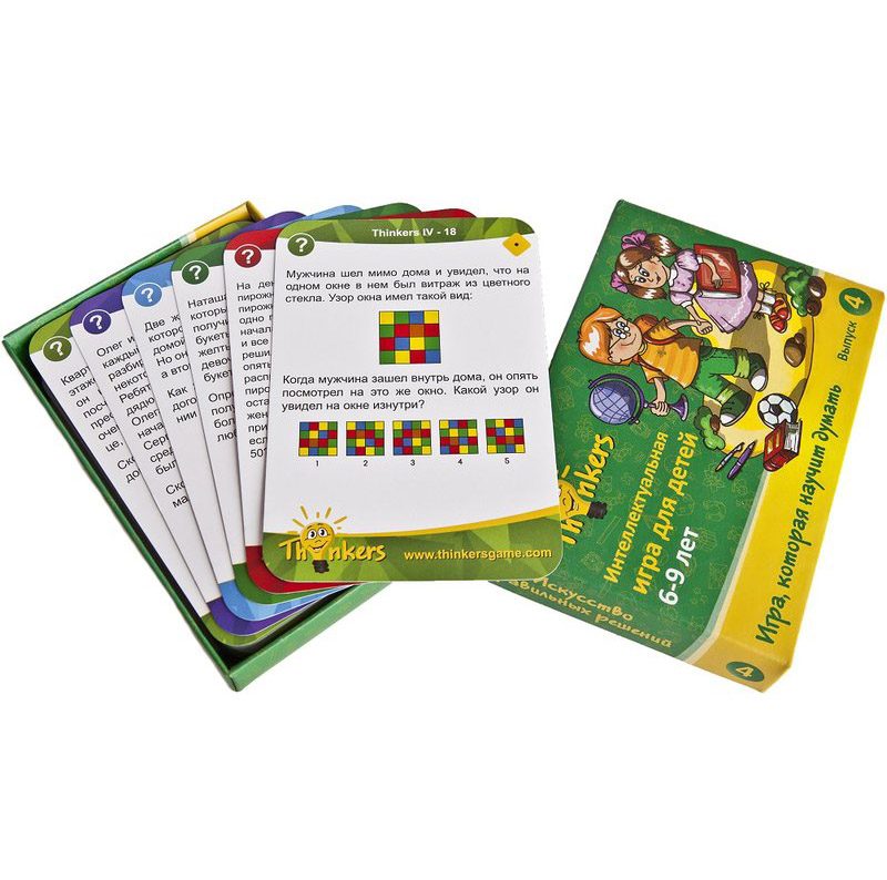 Настольная логическая игра THINKERS 6-9 лет Выпуск 4 - фото