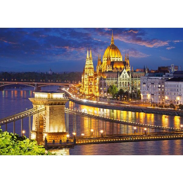 Пазл Castorland 2000 деталей: Будапешт в сумерках (C-200405) (Budapest view at dusk) - фото