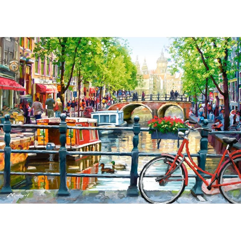Пазл Castorland 1000 деталей: Пейзаж, Амстердам (C-103133) (Amsterdam Landscape) - фото