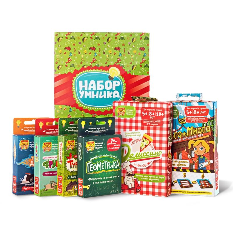 Настольная карточная игра Набор умника (подарочная упаковка) - фото