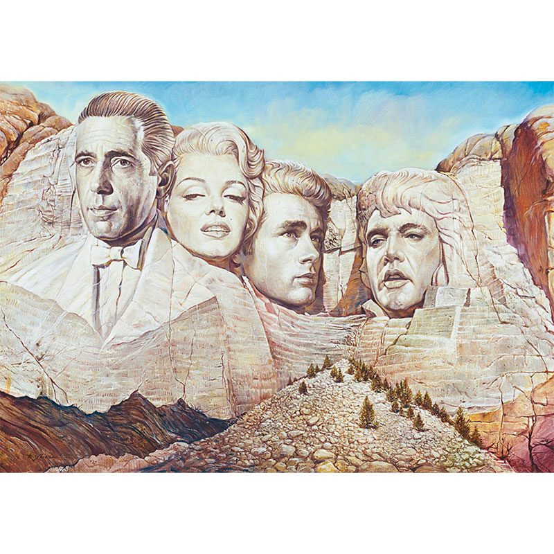 Пазл Schmidt 1500 деталей: Гора Голливуд Ренато Касаро (59310) -- Renato Casaro: Mount Hollywood - фото