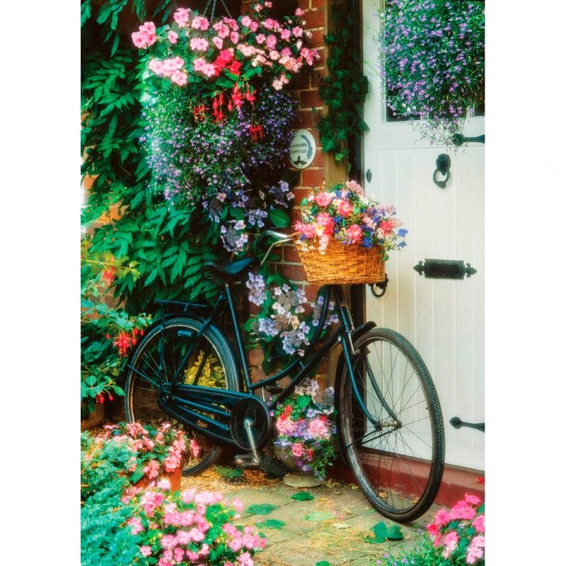 Пазл Art Puzzle 500 деталей Велосипед с цветами (4166) -- Simon Kayne - Bicycle & Flowers - фото