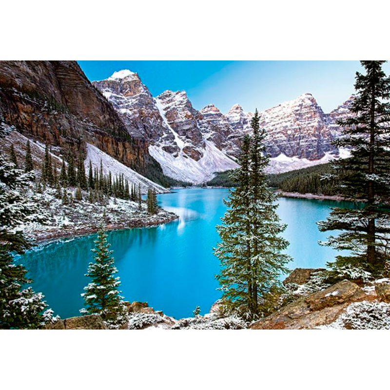 Пазл 1000 деталей Castorland: Озеро, Канада (C-102372) (The Jewel of the Rockies, Canada) - фото