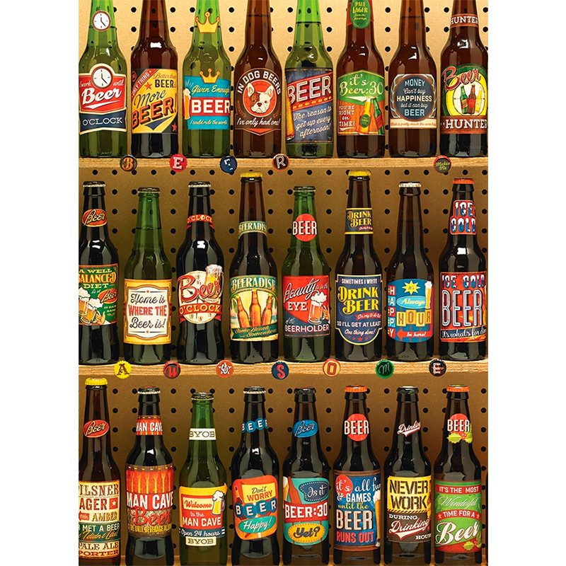 Пазл Cobble Hill 1000 деталей: Коллекция пива (51773) -- Beer Collection - - фото