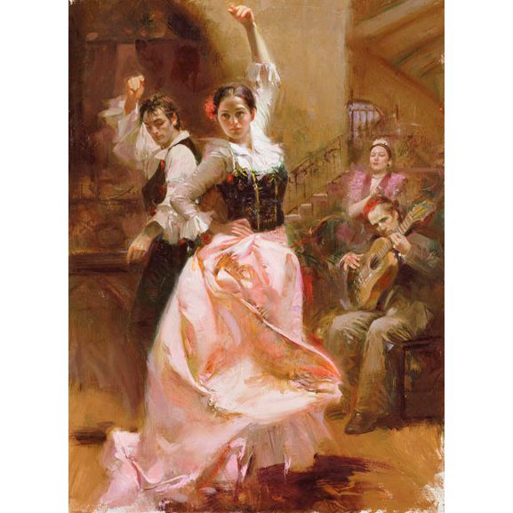 Пазл Art Puzzle 1500 деталей П.Дэни Танцы в Барселоне (4600) -- Pino Daeni - Dancing In Barcelona - фото