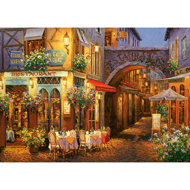 Пазл Art Puzzle 1500 деталей В. Швайко Ресторан Роджер (4632) -- Viktor Shvaiko - Au Comte Roger - фото