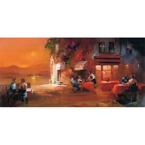 Пазл Art Puzzle 1000 деталей Ужин на двоих. В.Гаэнритс (панорама) (4316) -- Dinner For Two - Willem Haenraets - фото