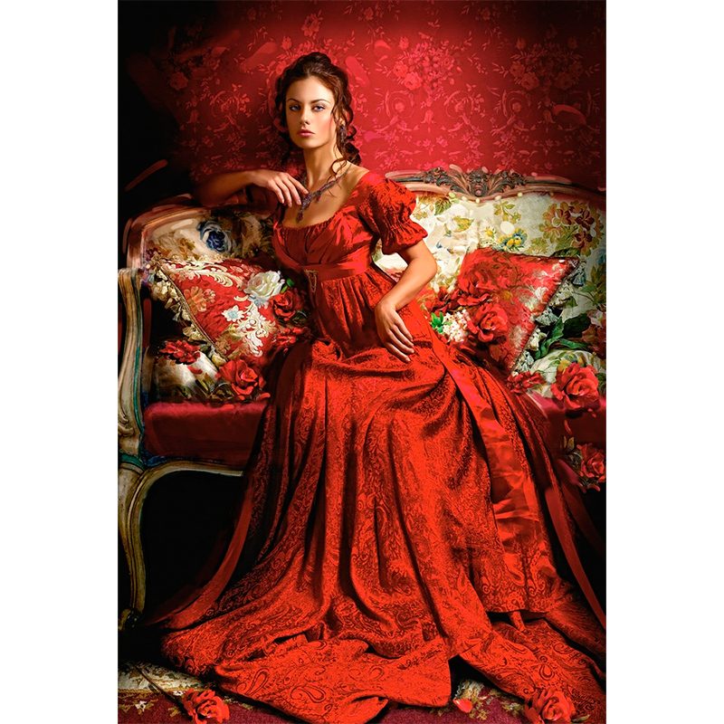 Пазл Castorland 1500 деталей: Красавица в красном (C-151370) -- Beauty In Red - фото