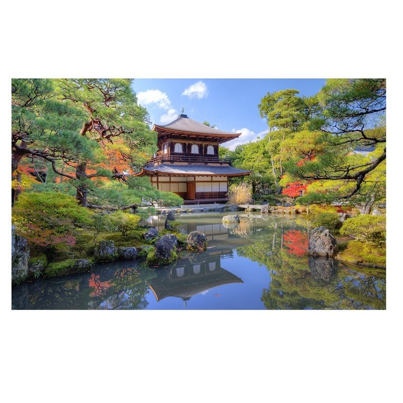 Пазл Pintoo 1000 деталей Храм у озера в Киото (H1766) -- Ginkakuji - Kyoto, Japan - фото