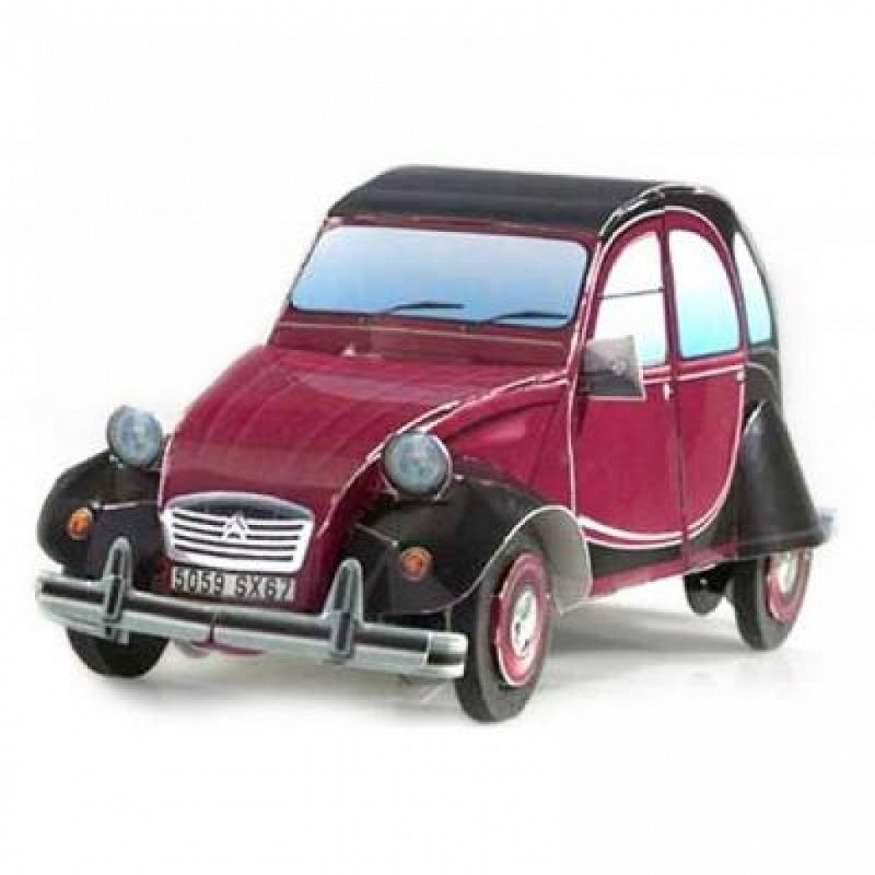 Citroen 2 CV (бордовый) Модель- копия (УБ148-02) - фото