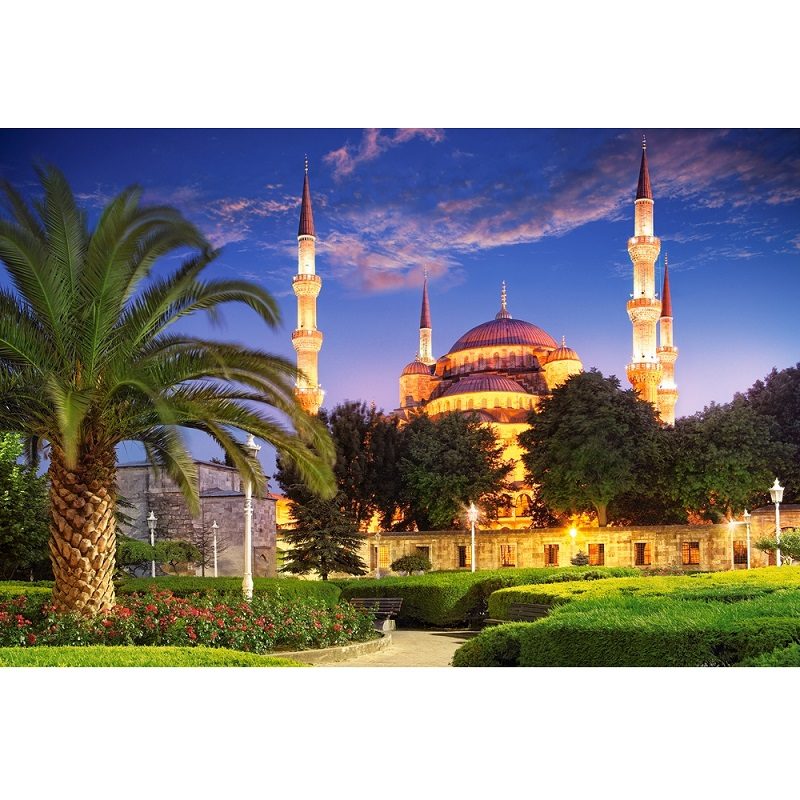 Пазл Castorland 1000 деталей Голубая мечеть, Турция (C-103386) -- Blue Mosque, Turkey - фото