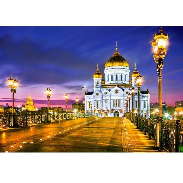 Пазл Castorland 1000 деталей Храм Христа Спасителя, Москва (C-103355) - фото