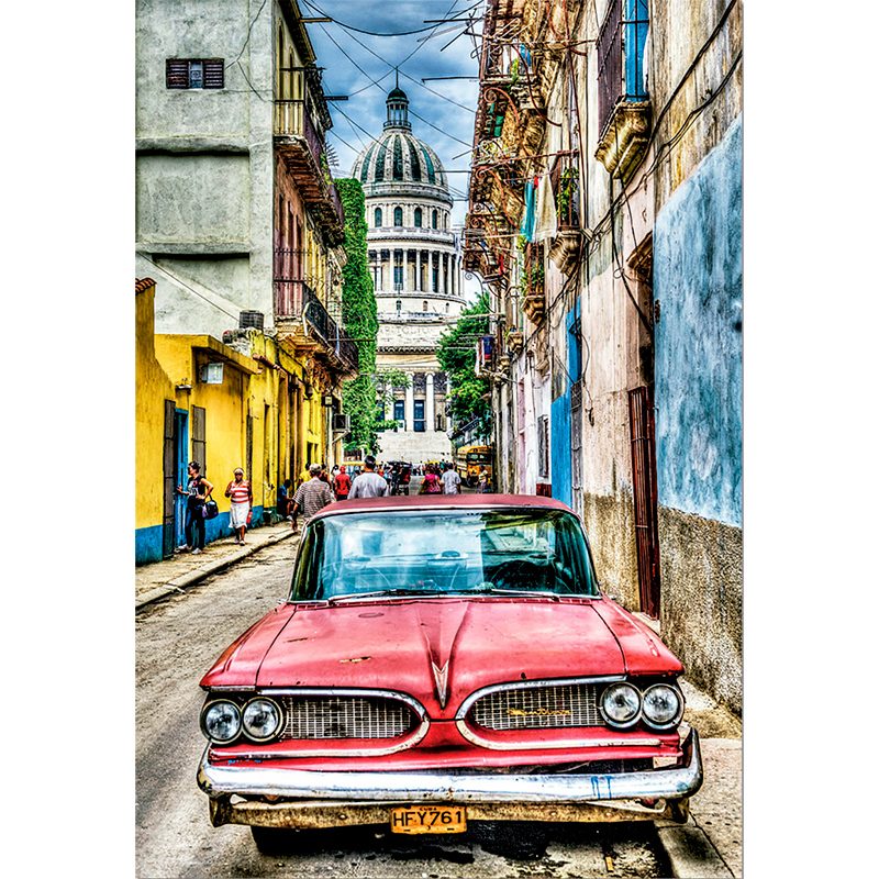 Пазл 1000 деталей Educa: Винтажное авто в старой Гаване (16754) -- Vintage car in Old Havana - фото
