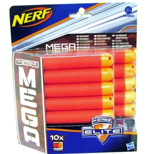 Nerf набор 10 стрел для бластеров серииМЕГА(A4368H) - фото