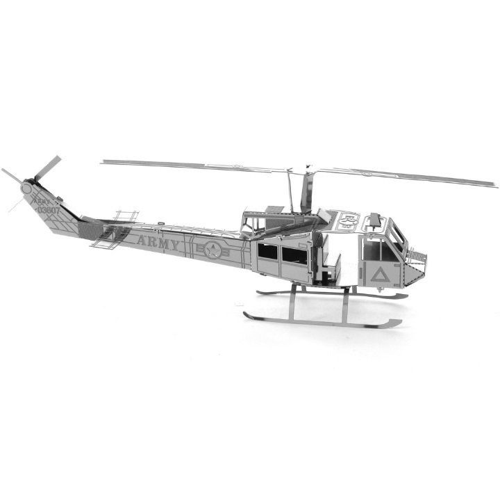 Металлический 3D пазл - конструктор Вертолет UH-1 «Ирокез» (Metalworks) - фото