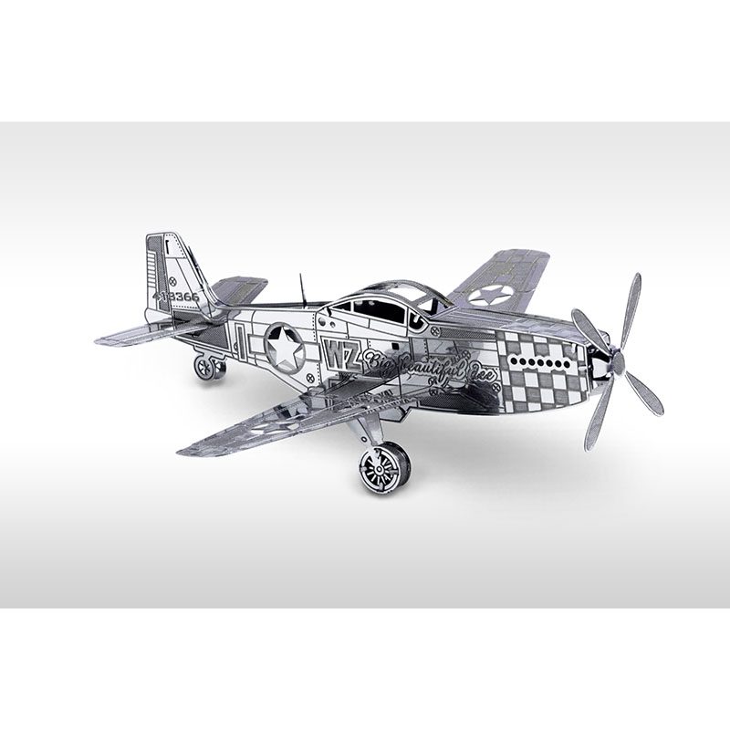 Металлический конструктор P-51 Mustang (Metalworks) - фото