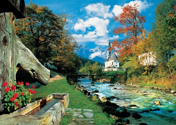 Пазл Trefl 2000 деталей: Баварские Альпы, Германия (27061) - фото