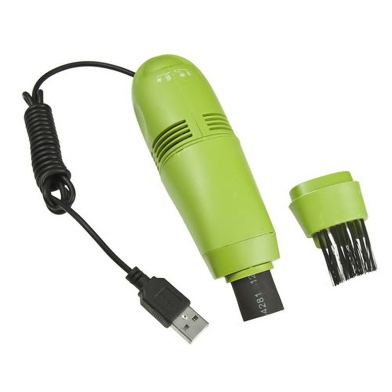 Мини USB пылесос для чистки клавиатуры (Зеленый) - фото