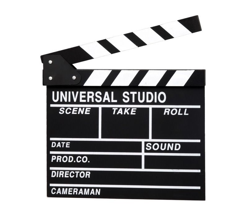 Кинохлопушка (Режиссерская хлопушка для кино) (30 x 28 см (с надписью Universal Studio)) - фото