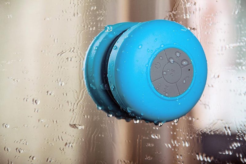 Водонепроницаемый Bluetooth динамик для душа (Синий) - фото