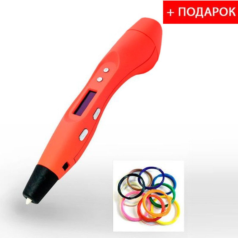 3D ручка EASYREAL с OLED-дисплеем + набор ABS пластика 100 метров - фото