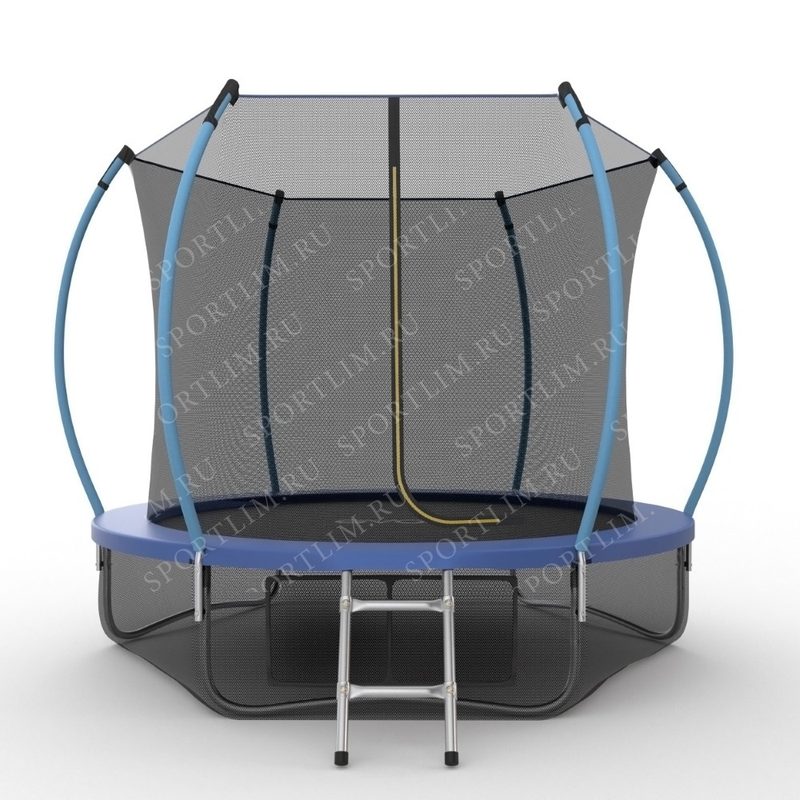 Батут с внутренней сеткой и лестницей EVO JUMP Internal 10ft (Blue) + нижняя сеть - фото