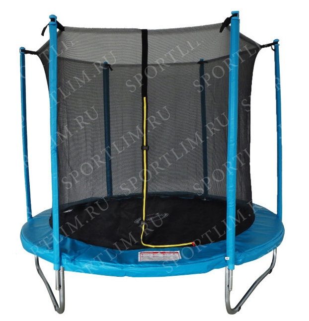 Батут SportElite 2,44м с защитной сеткой внутрь, голубой, MZ-8FT-B - фото