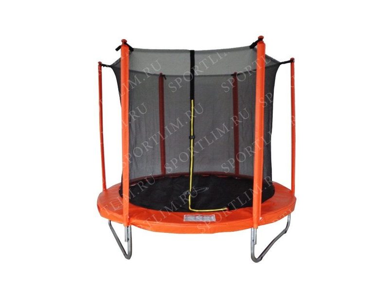 Батут SportElite 2,44м с защитной сеткой внутрь, оранжевый, MZ-8FT-O - фото