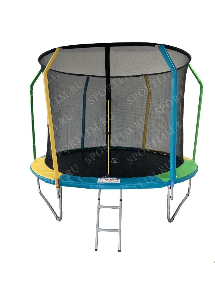 Батут 10FT 3,05м Sport Elite FLY фиберглас с защитной сеткой внутрь и лестницей FR-60-10FT - фото