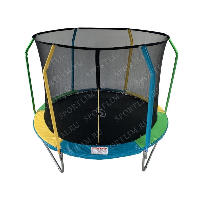 Батут 8FT 2,44м Sport Elite FLY фиберглас с защитной сеткой внутрь FR-60-8FT - фото