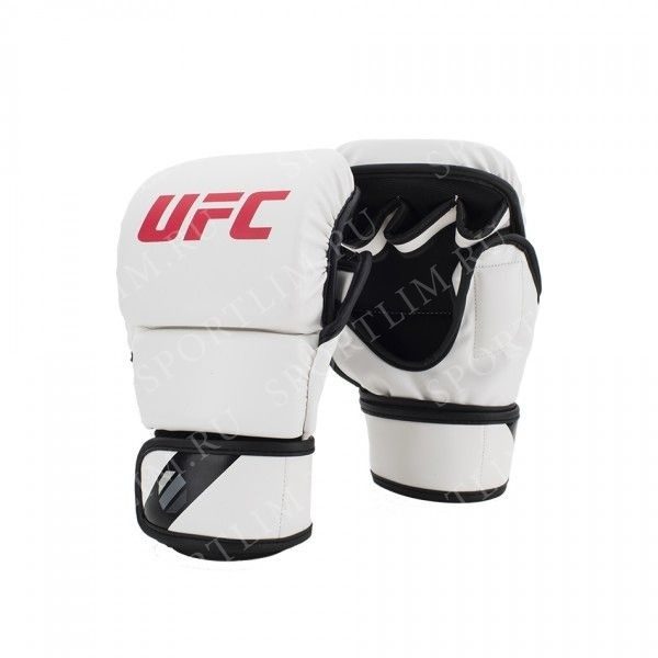 Перчатки MMA для спарринга 8 унций S/M белые UFC UHK-69147 / UHK-90073-00 - фото