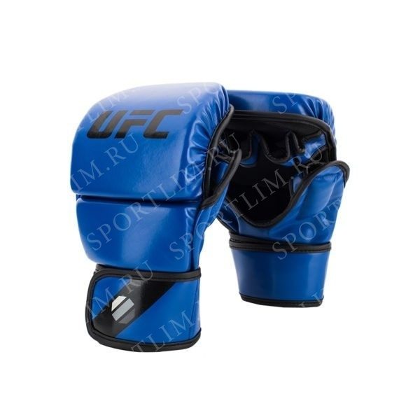 Перчатки MMA для спарринга 8 унций L/XL синие UFC UHK-69150 / UHK-90073-82 - фото