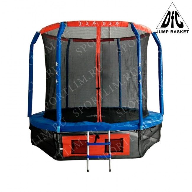 Батут DFC JUMP BASKET 14ft внутр.сетка, лестница (427cм) - фото