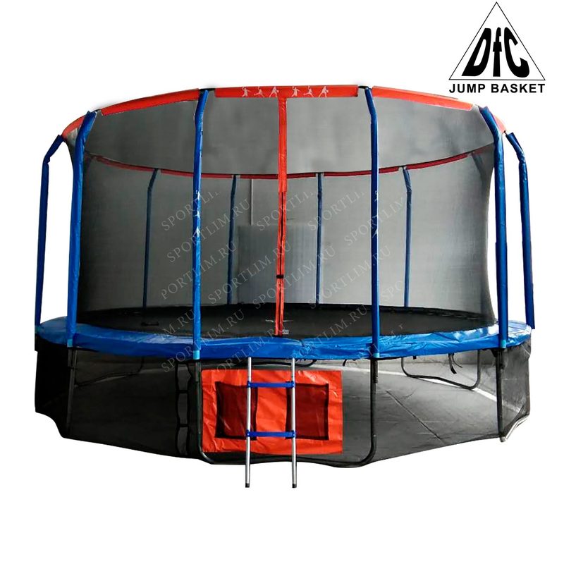 Батут DFC JUMP BASKET 16ft внутр.сетка, лестница (488cм) - фото