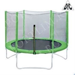 Батут DFC Trampoline Fitness 6ft наружн.сетка, св.зел. (183см) - фото