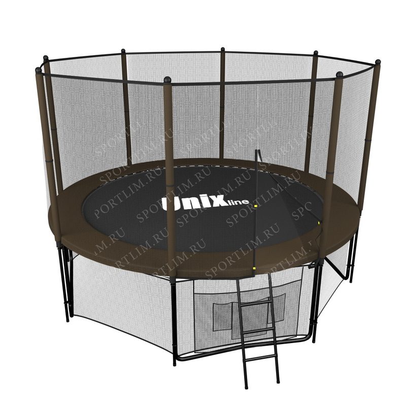 Батут UNIX line Black&Brown 8 ft (outside) - фото