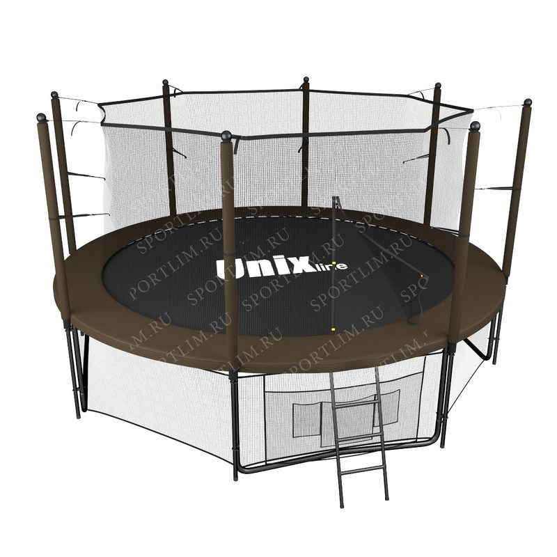 Батут UNIX line Black&Brown 10 ft (inside) - фото